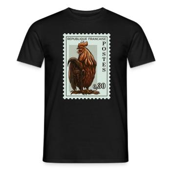 France Drapeau France Paris Marseille Français - T-shirt homme - noir - Devant - AI Model Male 178 light (178cm)