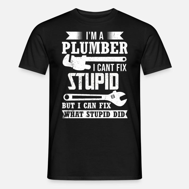 Klempner - Männer T-Shirt - Schwarz