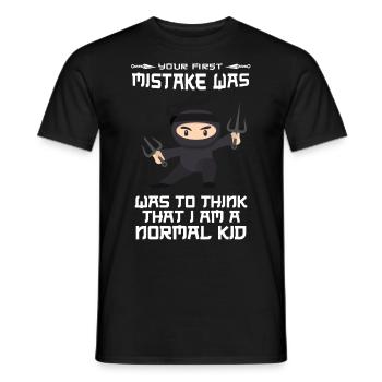 Ninja - Men's T-Shirt - black - Front - AI Model Male 178 light (178cm)