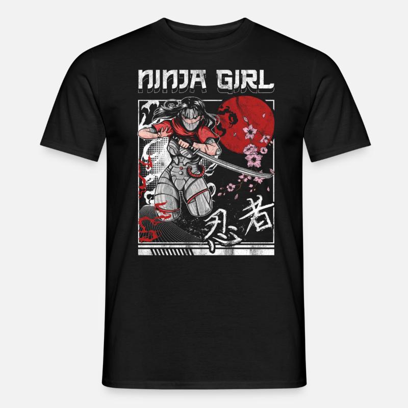 Ninja - Männer T-Shirt - Schwarz