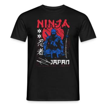 Ninja Gift Karate Ninjutsu Judo Samurai Japan - Men's T-Shirt - black - Front - AI Model Male 178 light (178cm)