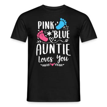 Aunt Godmother Pregnant Baby Sister Niece - Men's T-Shirt - black - Front - AI Model Male 178 light (178cm)