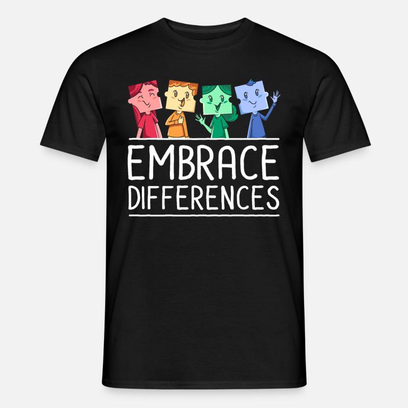 Autismus Geschenk Autist Asperger ADHS Autism - Männer T-Shirt - Schwarz