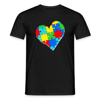 Autism Gift Autistic Asperger ADHD Autism - Men's T-Shirt - black - Front - AI Model Male 178 light (178cm)