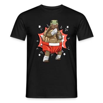 Schildkörte Karate Kampfsport Unicorn MMA - Männer T-Shirt - Schwarz - Vorne - AI Model Male 178 light (178cm)