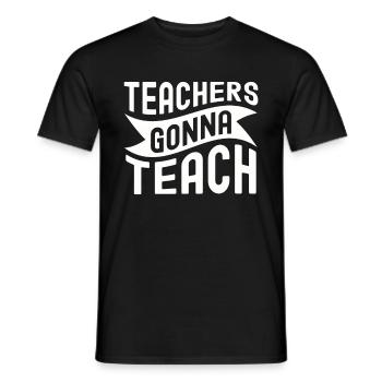 Teacher School Teacher Gift Class Primary School - Men's T-Shirt - black - Front - AI Model Male 178 light (178cm)