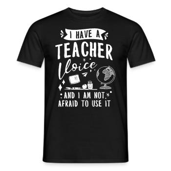 Teacher School Teacher 6th grade Primary school - Men's T-Shirt - black - Front - AI Model Male 178 light (178cm)