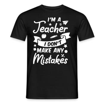 Teacher - Men's T-Shirt - black - Front - AI Model Male 178 light (178cm)