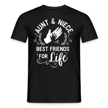 Aunt Godmother Pregnant Baby Sister Niece - Men's T-Shirt - black - Front - AI Model Male 178 light (178cm)