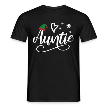 Tante Cadeau Neveu Nièce Marraine Tante - T-shirt homme - noir - Devant - AI Model Male 178 light (178cm)
