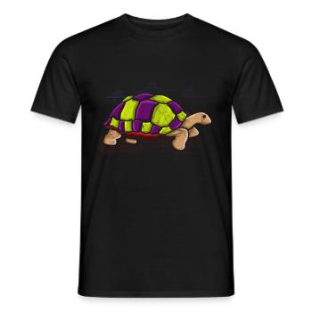 Turtle - Men's T-Shirt - black - Front - AI Model Male 178 light (178cm)