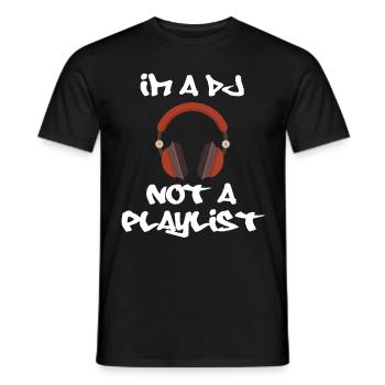 DISC JOCKEY - Men's T-Shirt - black - Front - AI Model Male 178 light (178cm)