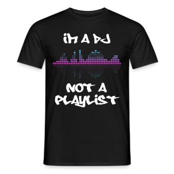 DISC JOCKEY - Men's T-Shirt - black - Front - AI Model Male 178 light (178cm)