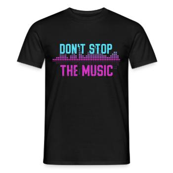 Disc Jockey DJ Rave Synthesizer Gift CD Mixer - Men's T-Shirt - black - Front - AI Model Male 178 light (178cm)