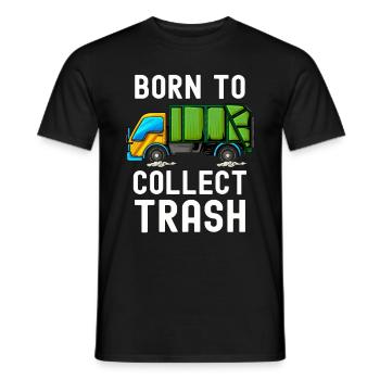 Dustman - Men's T-Shirt - black - Front - AI Model Male 178 light (178cm)