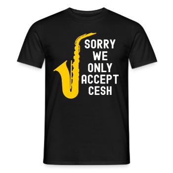 Jazz Tshirt - Männer T-Shirt - Schwarz - Vorne - AI Model Male 178 light (178cm)