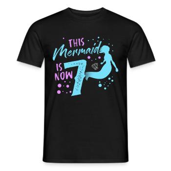 Mermaid Gift Sea Mermaid Mermaid JGA Bride - Men's T-Shirt - black - Front - AI Model Male 178 light (178cm)