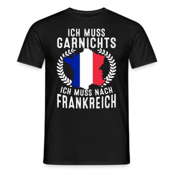 Frankreich Flagge France Paris Marseille French - Männer T-Shirt - Schwarz - Vorne - AI Model Male 178 light (178cm)