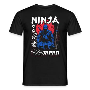 Ninja 5ème anniversaire - T-shirt homme - noir - Devant - AI Model Male 178 light (178cm)