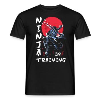 Ninja Gift Karate Ninjutsu Judo Samurai Japan - Men's T-Shirt - black - Front - AI Model Male 178 light (178cm)