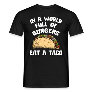 Taco Tshirt Tuesday Mexiko Cinco De Mayo - Männer T-Shirt - Schwarz - Vorne - AI Model Male 178 light (178cm)