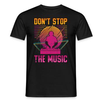 DISC JOCKEY - Men's T-Shirt - black - Front - AI Model Male 178 light (178cm)