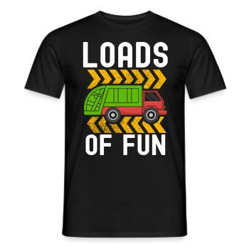 Dustman - Men's T-Shirt - black - Front - AI Model Male 178 light (178cm)