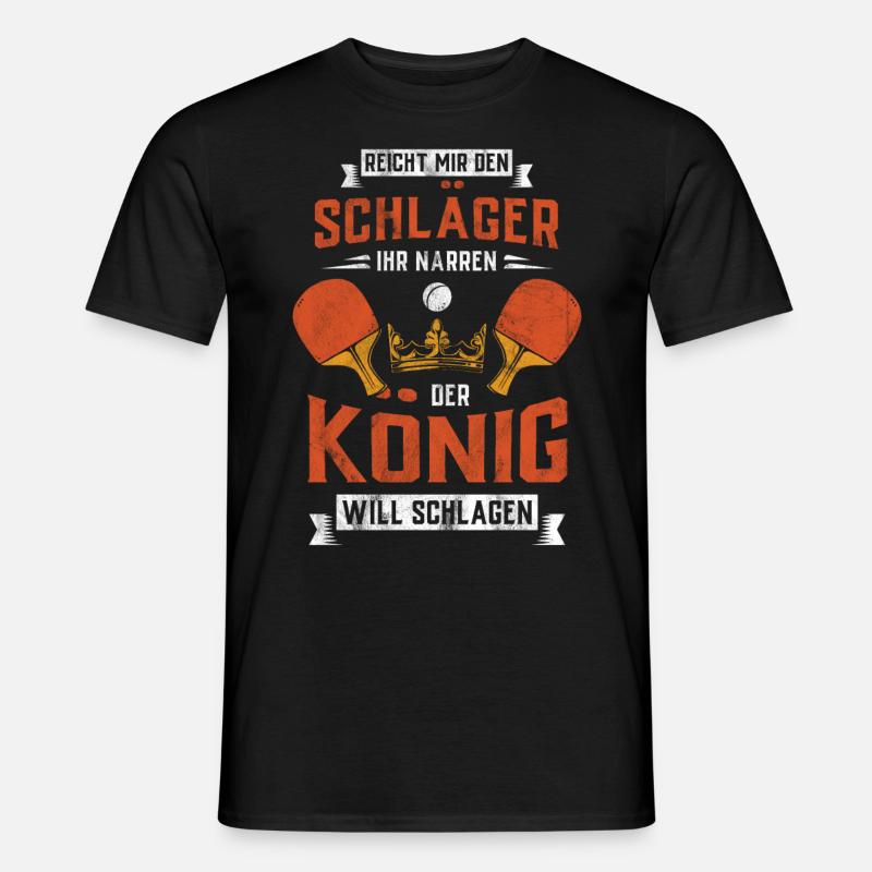 Tischtennis - Männer T-Shirt - Schwarz