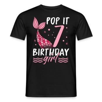 Mermaid Gift Sea Mermaid Mermaid JGA Bride - Men's T-Shirt - black - Front - AI Model Male 178 light (178cm)