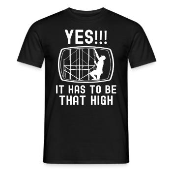 Scaffolding Builder Gift Work Occupation Construction Worker Job - Men's T-Shirt - black - Front - AI Model Male 178 light (178cm)