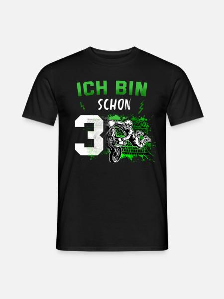 Motocross - Männer T-Shirt - Schwarz