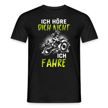 Motocross Enduro Offroad Dirt Bike Superbike Motor - Männer T-Shirt - Schwarz - Vorne - AI Model Male 178 light (178cm)