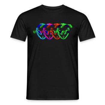 Alien Galaxy Ufo Außerirdische Raumschiff Weltall - Männer T-Shirt - Schwarz - Vorne - AI Model Male 178 light (178cm)