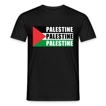 Palestine Gift Free Palestine Gaza Strip - Men's T-Shirt - black - Front - AI Model Male 178 light (178cm)
