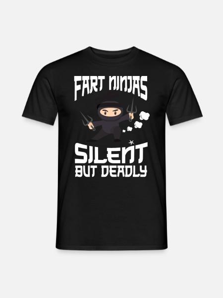 Ninja Tshirt Kids Men Ninjutsu - Men's T-Shirt - black