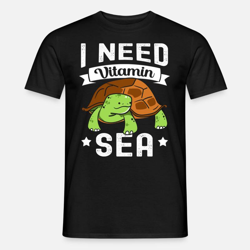Schildkröte - Männer T-Shirt - Schwarz