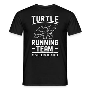 Turtle Tshirt Reptiles Children Men Women - Men's T-Shirt - black - Front - AI Model Male 178 light (178cm)