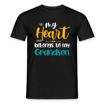 Autistic Tshirt Autimus Gift Asperger Children - Men's T-Shirt - black - Front - AI Model Male 178 light (178cm)