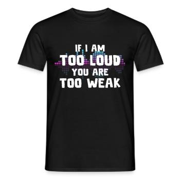 DJ Geschenk Musik Discjockey Disco Techno Rave - Männer T-Shirt - Schwarz - Vorne - AI Model Male 178 light (178cm)