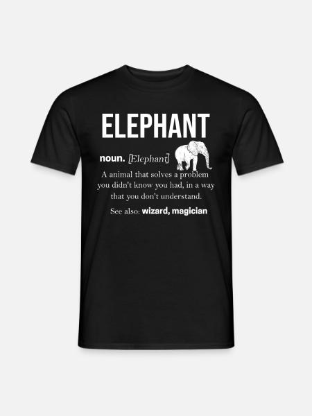 Elephant - Men's T-Shirt - black