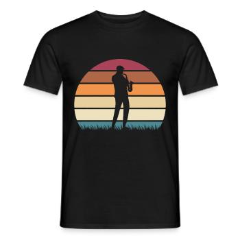 Jazz Tshirt - T-shirt homme - noir - Devant - AI Model Male 178 light (178cm)