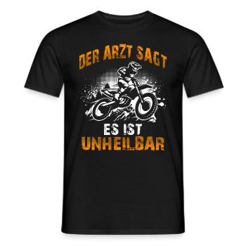 Motocross Enduro Offroad Dirt Bike Superbike Motor - Männer T-Shirt - Schwarz - Vorne - AI Model Male 178 light (178cm)