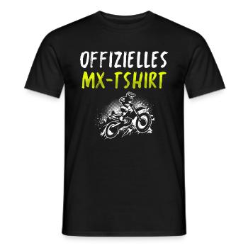 Motocross Gift for Enduro Supermoto Dirt Bike - Men's T-Shirt - black - Front - AI Model Male 178 light (178cm)