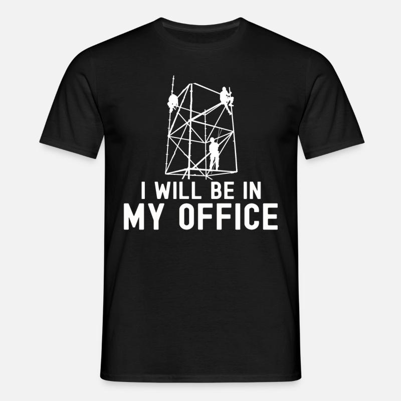 Scaffolding builder Tshirt - Men's T-Shirt - black