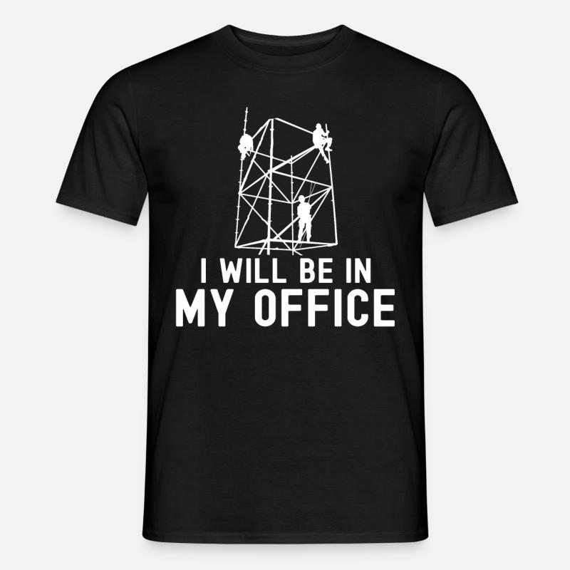 Tshirt constructeur d’échafaudages - T-shirt homme - noir