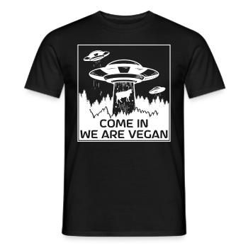 Alien Galaxy Ufo Außerirdische Raumschiff Weltall - Männer T-Shirt - Schwarz - Vorne - AI Model Male 178 light (178cm)