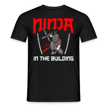 Ninja Gift Karate Ninjutsu Judo Samurai Japan - Men's T-Shirt - black - Front - AI Model Male 178 light (178cm)