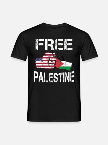 Palestine - Men's T-Shirt - black