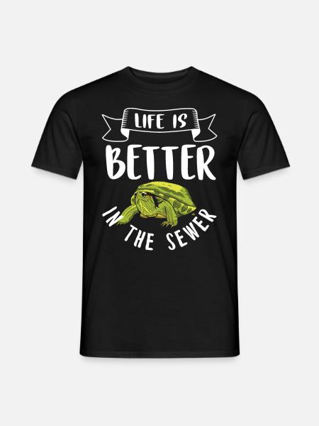 Turtle - Men's T-Shirt - black