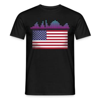 DISC JOCKEY - Men's T-Shirt - black - Front - AI Model Male 178 light (178cm)